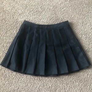 Black high waisted mini skirt
